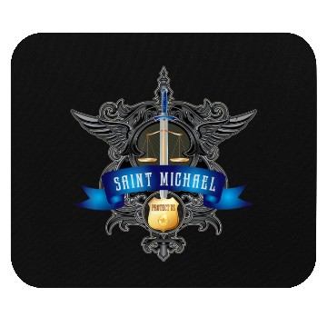 Discover Saint Michael Patron Saint of Police Officers Cath Mouse Pads