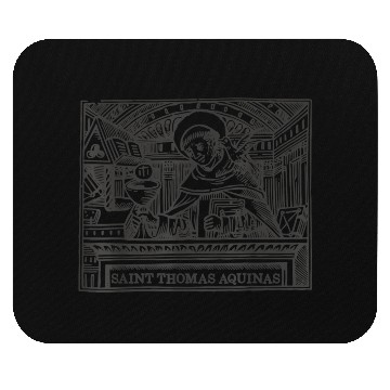 Discover St Thomas Aquinas Patron Saint Students Catholic S Mouse Pads