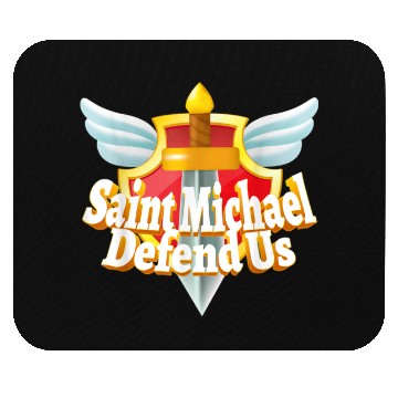Discover St. Michael the Archangel Icon Dragon Catholic Ang Mouse Pads