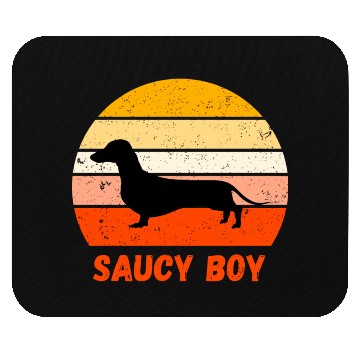 Discover Dachshund Saucy Boy Mouse Pads