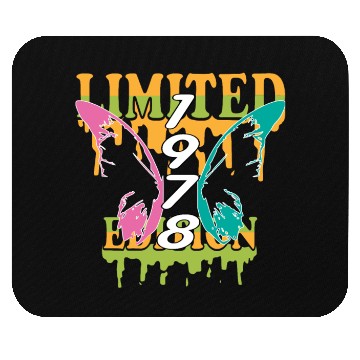 Discover 1978 Born Limited Edition Butterfly Gift Mouse Pads