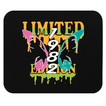 Discover 1982 Born Limited Edition Butterfly Gift Mouse Pads