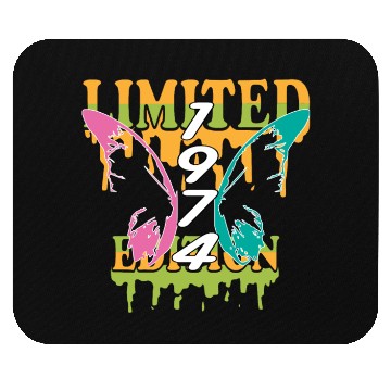 Discover 1974 Born Limited Edition Butterfly Gift Mouse Pads