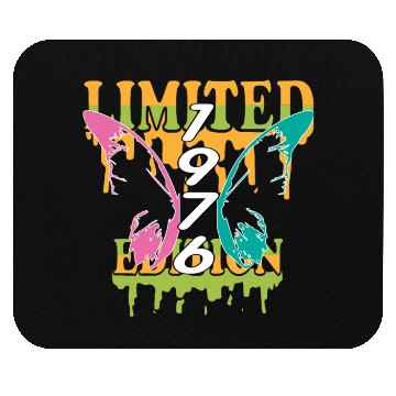 Discover 1976 Born Limited Edition Butterfly Gift Mouse Pads