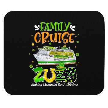 Discover Family Cruise Squad 2023 St Patricks Cruise Mouse Pads