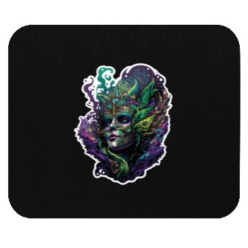 Discover Mardi Gras Mask Queen Mouse Pads