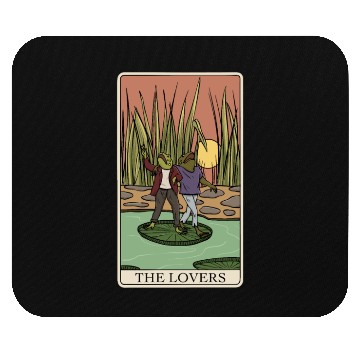 Discover Cottagecore Frog Tarot Card "The Lovers" for a Mouse Pads