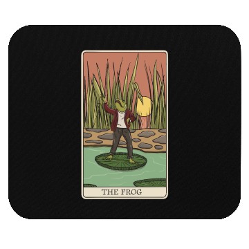 Discover Cottagecore Frog Tarot Card "The FROG" for a Tarot Mouse Pads