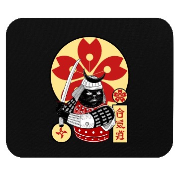 Discover Samurai Cat Mouse Pads