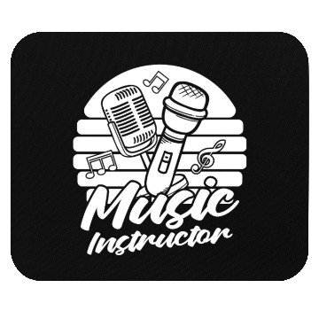 Discover Music Teacher Microphone Mouse Pads
