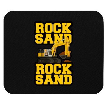 Discover Rock Sand Excavator Front End Loader Track Hoe Mouse Pads