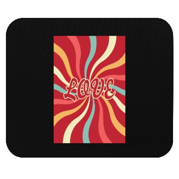 Discover 70´s style Love Poster Mouse Pads