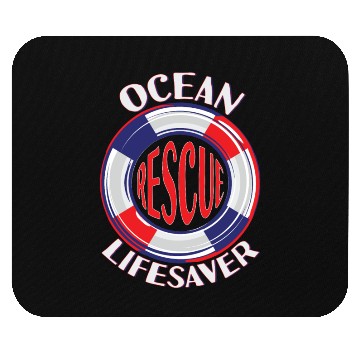 Discover Lifeguard Ocean Rescue Lifesaver Mouse Pads