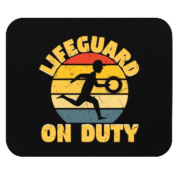Discover Lifeguard On Duty Distressed Mouse Pads
