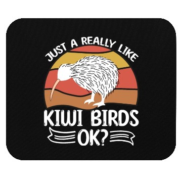 Discover Just A Girl Who Loves Kiwis Kiwi Bird Gift Mouse Pads