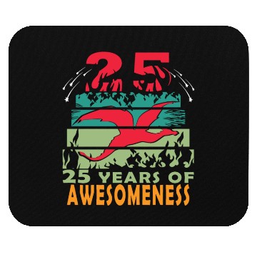 Discover 25 years dragon birthday fantasy Mouse Pads