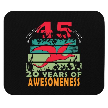 Discover 45 years dragon birthday fantasy Mouse Pads