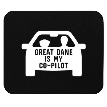 Discover Great Dane Is My Copilot Mouse Pads