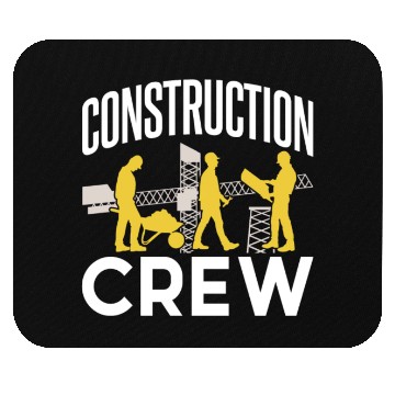 Discover Construction Crew Worker Teamwork Site Mouse Pads