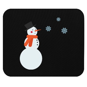 Discover Snowman and snowflakes Mouse Pads
