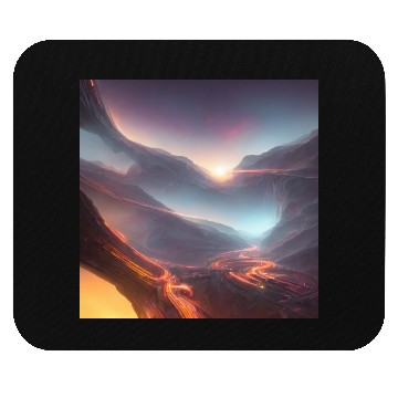 Discover Sunrise at the Tunnel View Point Mouse Pads