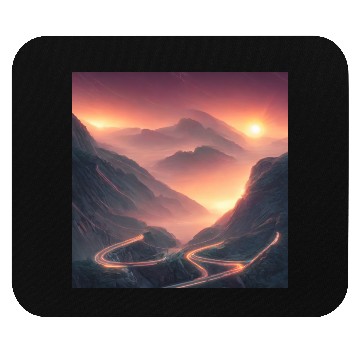 Discover Sunrise at the Tunnel View Point Mouse Pads