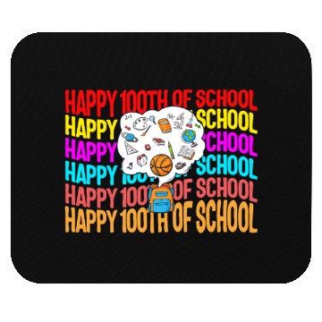 Discover School Mouse Pads, Happy 100th Of School Bag Things