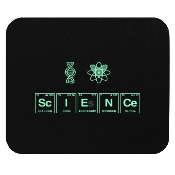 Discover I LOVE SCIENCE - Periodic Table of Elements Mouse Pads