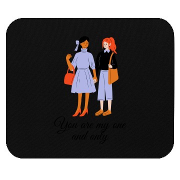Discover lesbian lgbtq pride valentine day 2023 valentines Mouse Pads