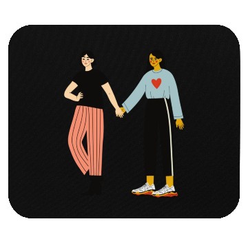 Discover lesbian lgbtq pride valentine day 2023 valentines Mouse Pads