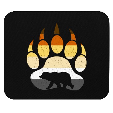 Discover Bear Paw LGBT Bear Mouse Pads, LGBT bear Community,