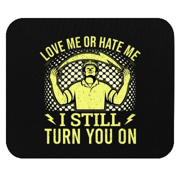 Discover Funny Electrical Lineman Saying Thank A Lineman Mouse Pads