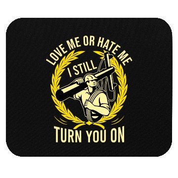 Discover Funny Electrical Lineman Saying Thank A Lineman Mouse Pads