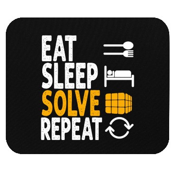 Discover Eat Sleep Solve Repeat Math Speed Cubing Genie Mouse Pads