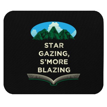Discover Star Gazing Smore Blazing Camping Friends Camper B Mouse Pads
