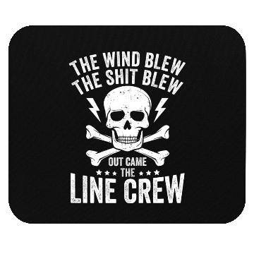 Discover Funny Electrical Lineman Saying Thank A Lineman Mouse Pads