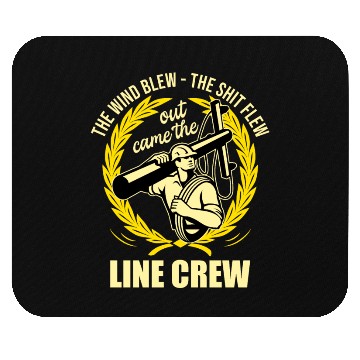 Discover Funny Electrical Lineman Saying Thank A Lineman Mouse Pads