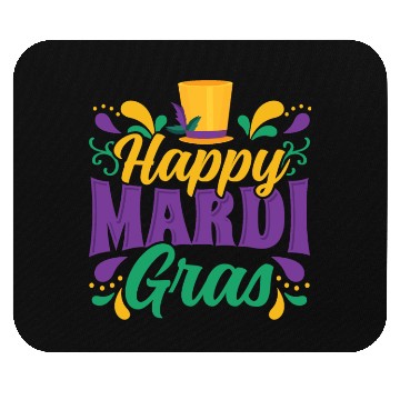 Discover Mardi Gras - Happy Mardi Gras Mouse Pads
