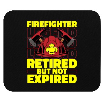 Discover Firefighter Thin Red Line Retired Mouse Pads