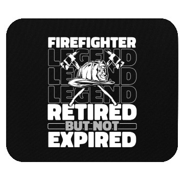 Discover Firefighter Thin Red Line Retired Mouse Pads