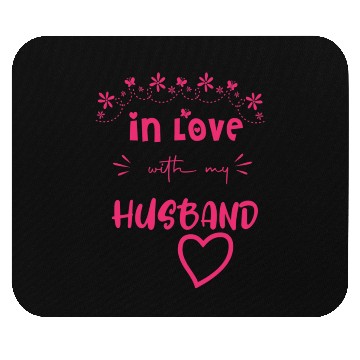Discover Love with My hasband Cute Valentine day Mom to Be Mouse Pads