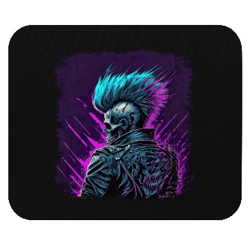 Discover Apocalyptic Neon Retro Punk Zombie Mouse Pads