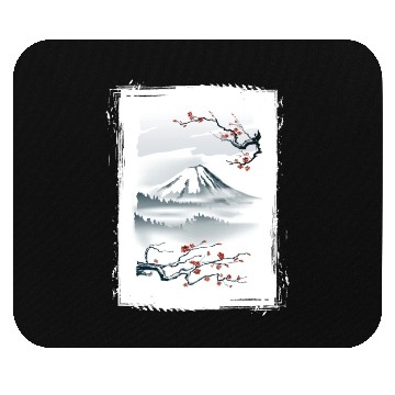 Discover Fuji Cherry Blossom Cherry Tree Japan Mouse Pads