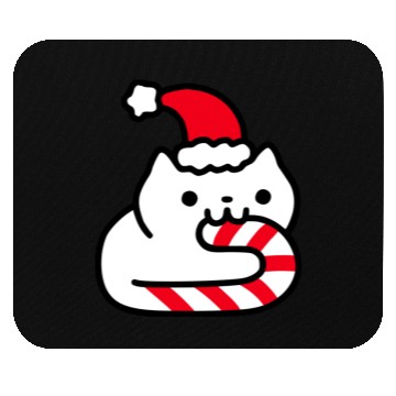 Discover Candy Cane Cat Mouse Pads