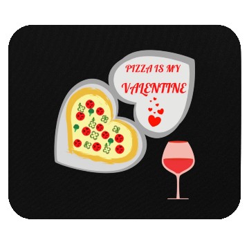 Discover Pizza is my valentine2007 Mouse Pads