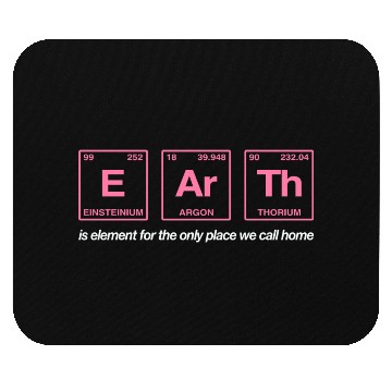 Discover EARTH - written in elements of the periodic table Mouse Pads
