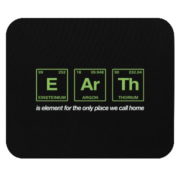 Discover EARTH - written in elements of the periodic table Mouse Pads