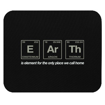 Discover EARTH - written in elements of the periodic table Mouse Pads