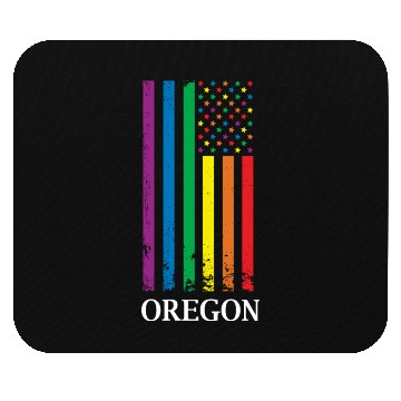 Discover Oregon Pride Month Pride Flag LGBT Community LGBTQ Mouse Pads