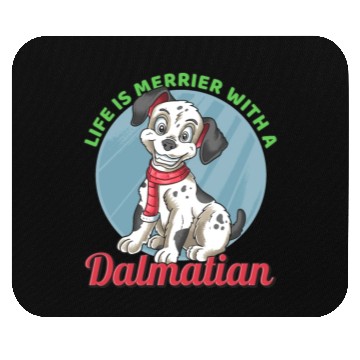 Discover Dalmatian Life's Merrier With A Dalmatian Mouse Pads